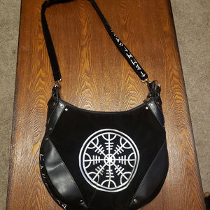 ReStyle Black Velvet Runes "Hobo Bag"